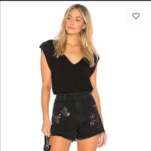 Free people black bodysuit